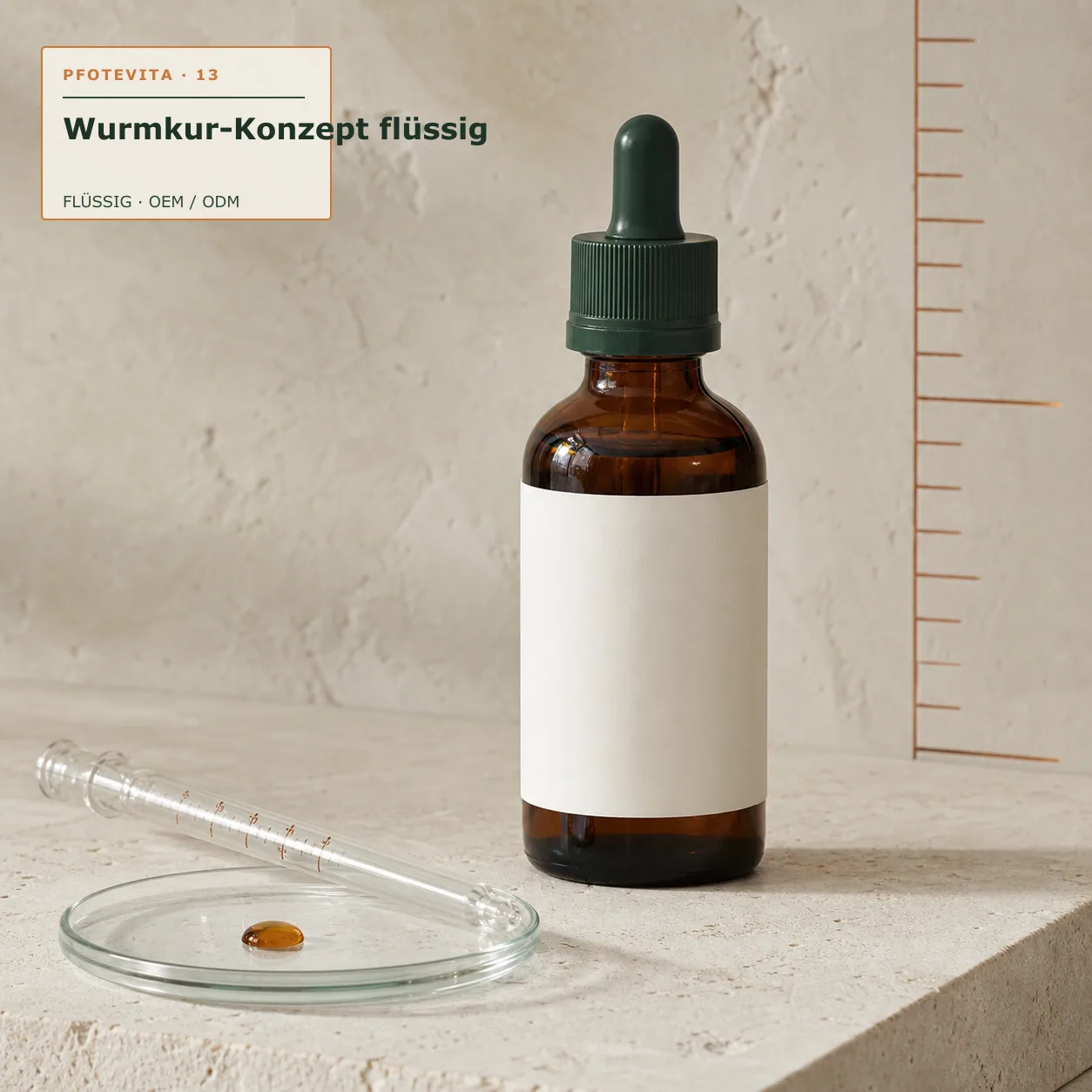 Wurmkur-Konzept flüssig als Private Label