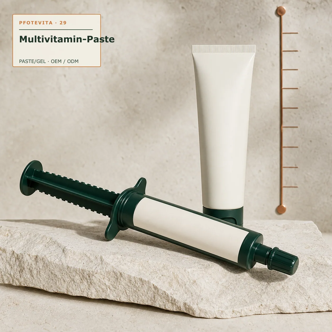 Multivitamin-Paste Verpackungskonzept im Pfotevita Design